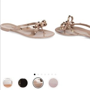 Valentino Rockstud Jelly Thong Sandals